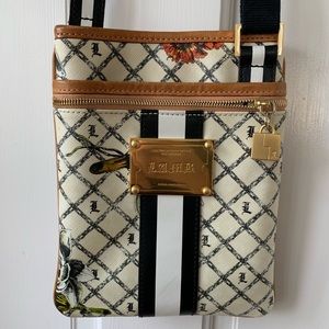 L.A.M.B. Crossbody bag with floral design